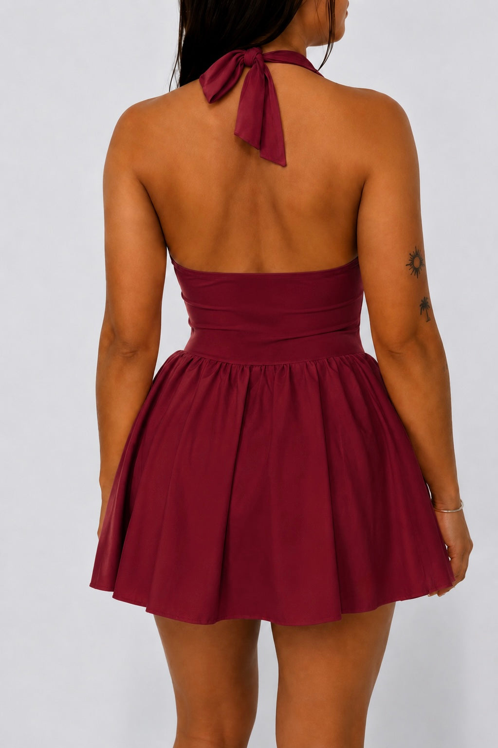 WINE SOFT DRESS