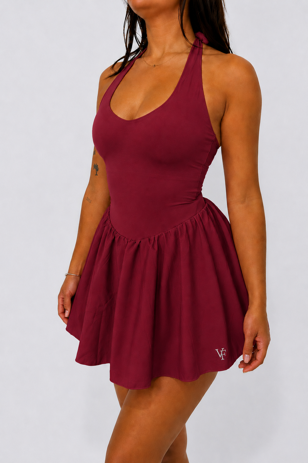 WINE SOFT DRESS